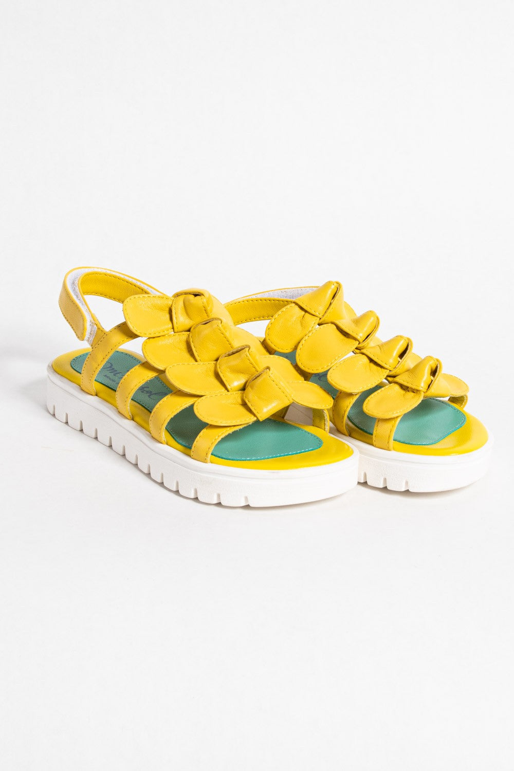 Mimisol leather sandal with bows