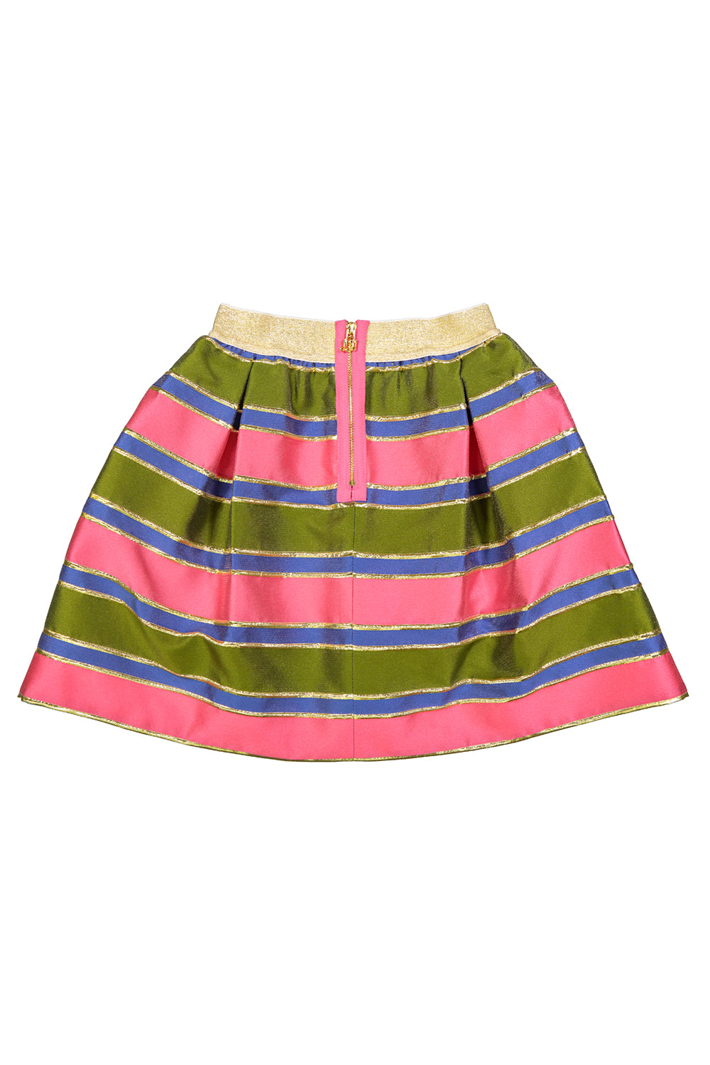 Striped jacquard skirt
