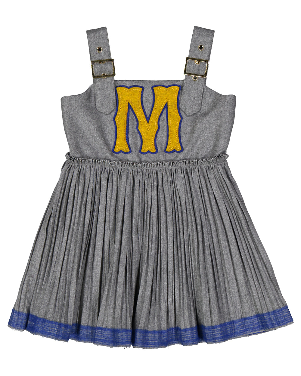 Cool wool dress with pleated skirt