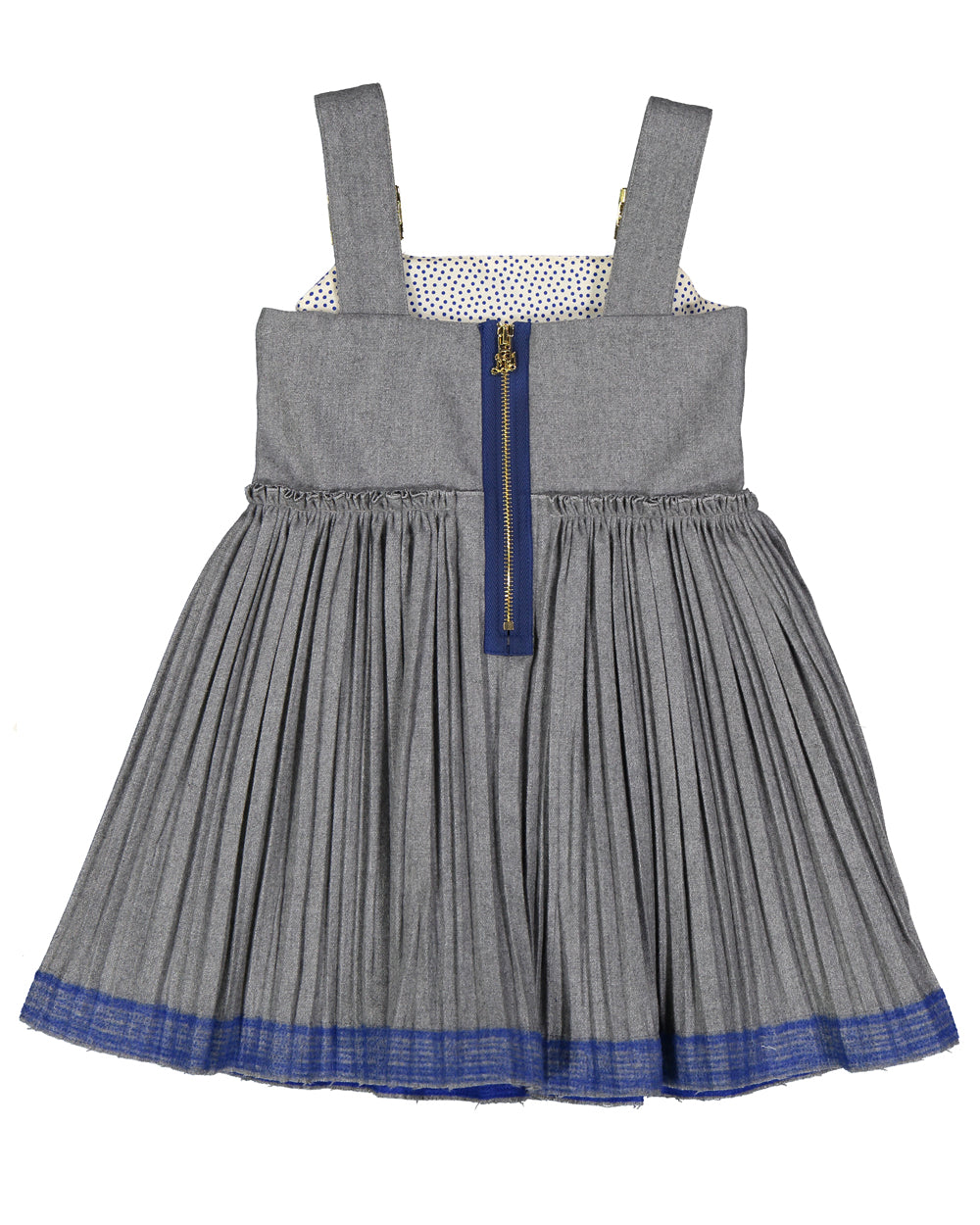Cool wool dress with pleated skirt