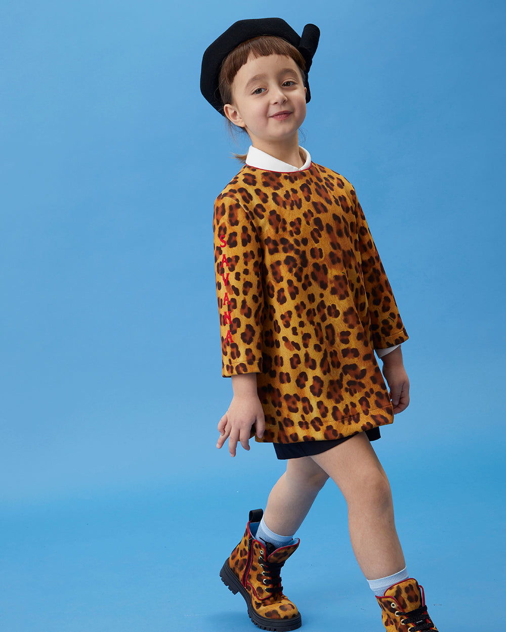 Animal print neoprene suit