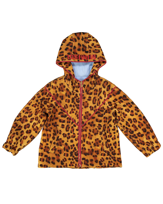 Animal print neoprene jacket