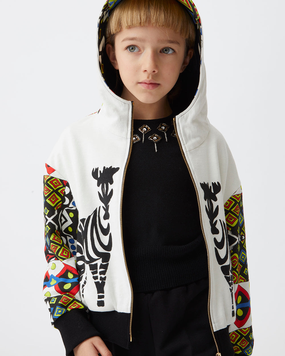 Wool sweater with jewel decoration - 6 years
