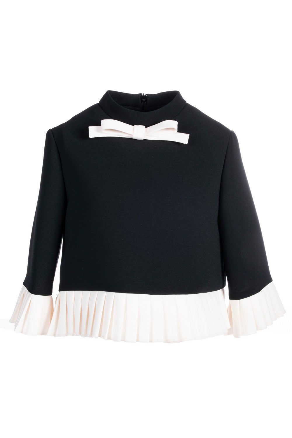 Top plissato in crepe