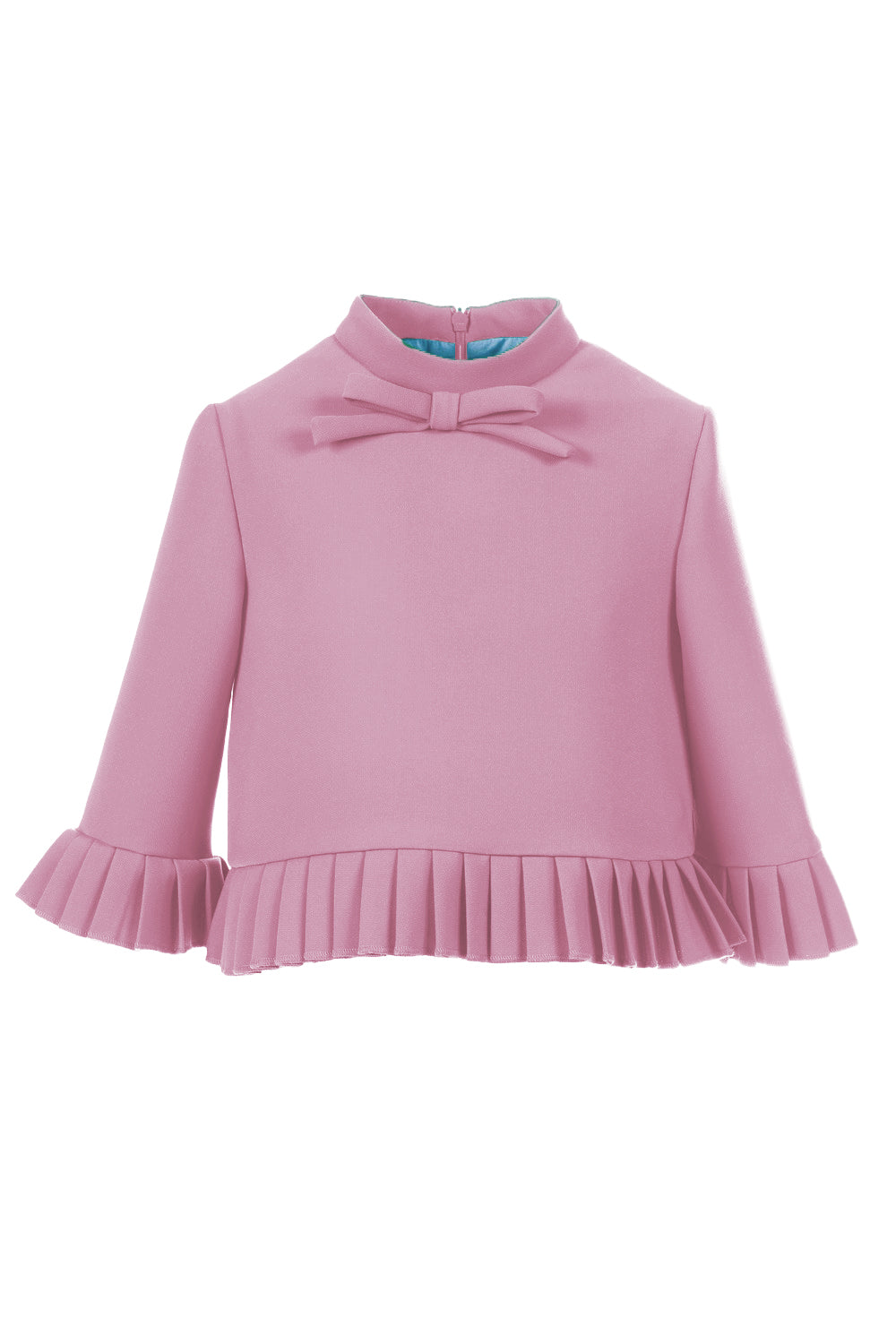Top plissato in crepe
