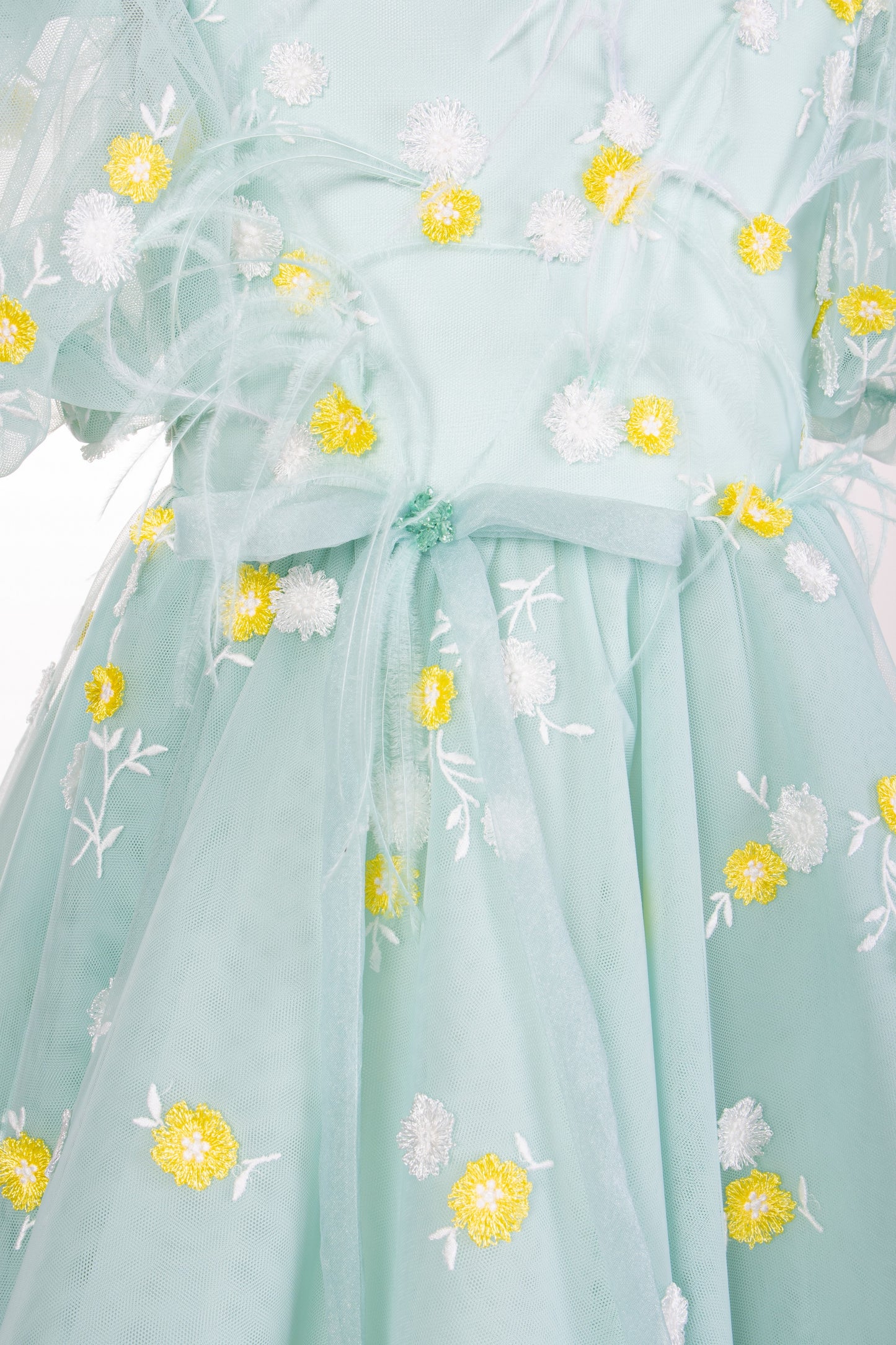 Abito Marchesa Kids Couture in tulle ricamato