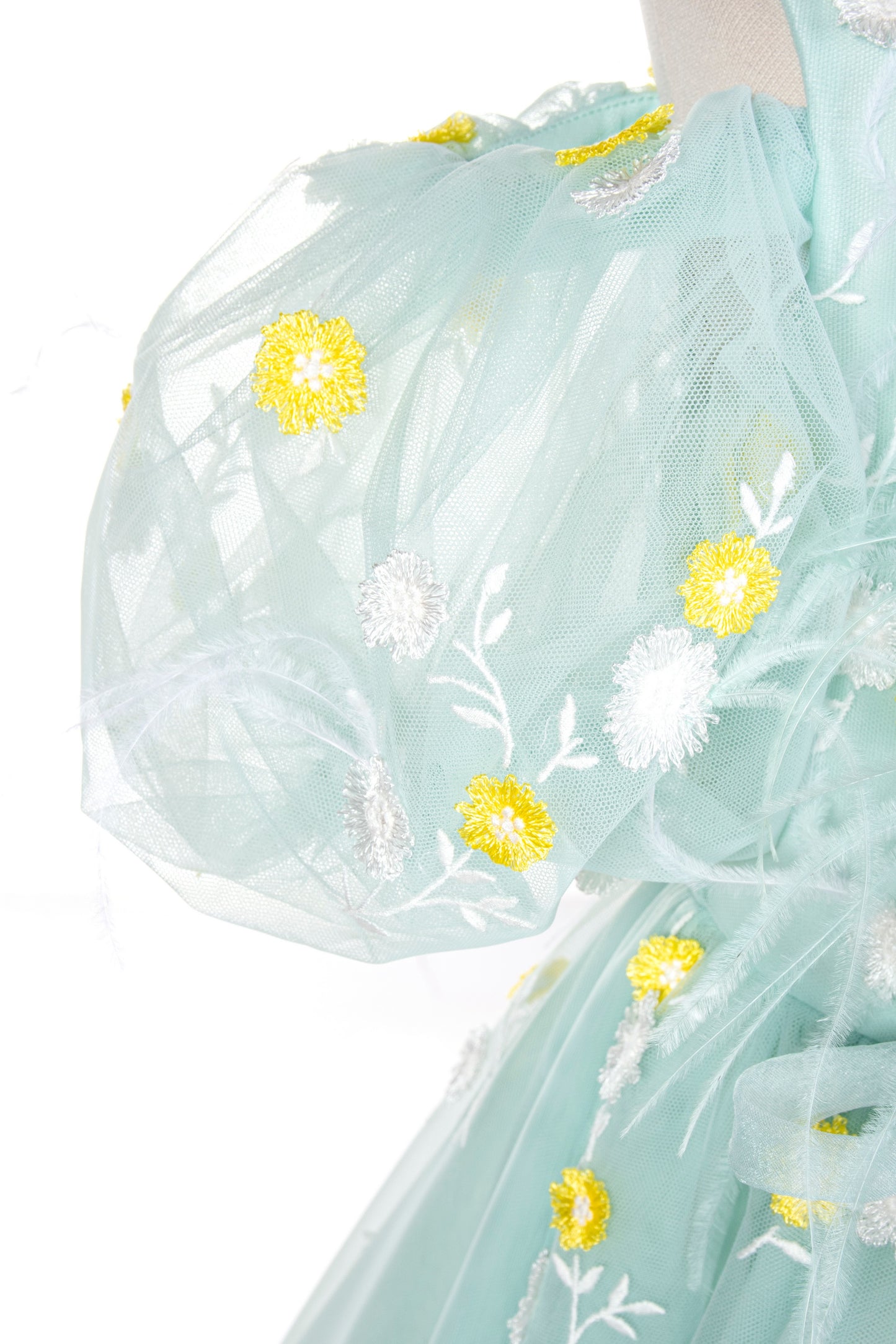 Abito Marchesa Kids Couture in tulle ricamato