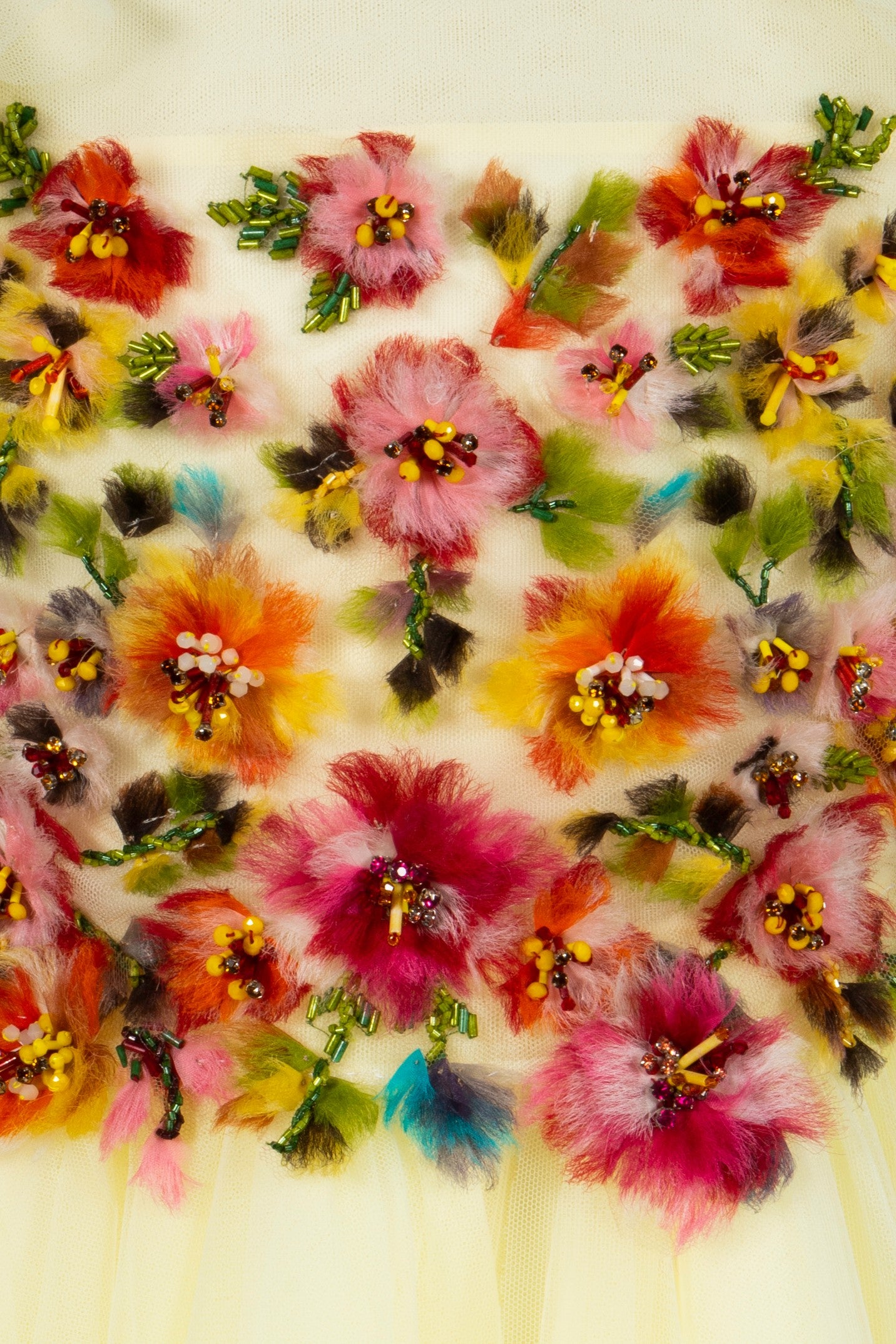 Abito Marchesa Kids Couture in tulle con ricami