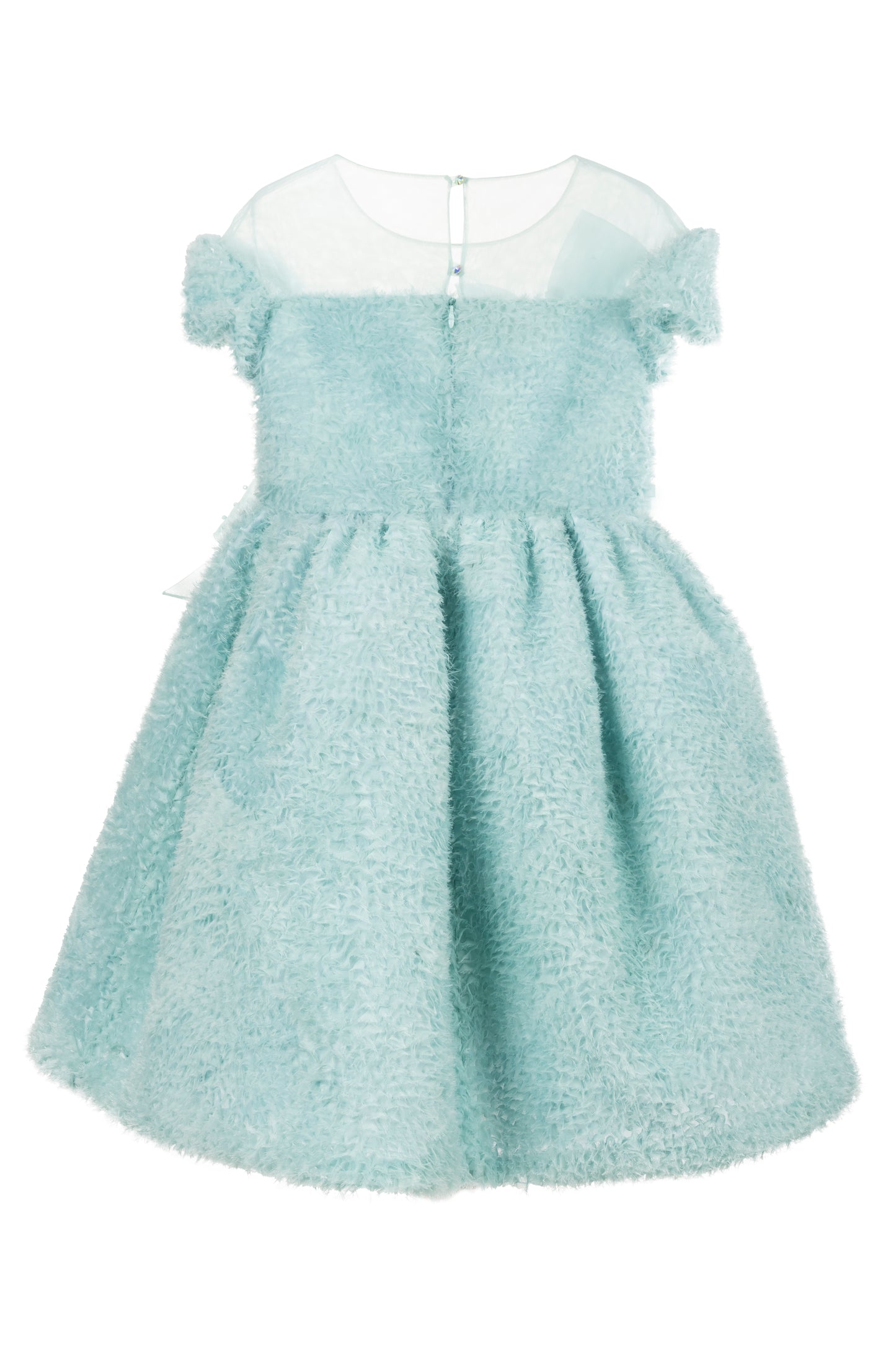 Abito Marchesa Kids Couture con fiocchi in organza