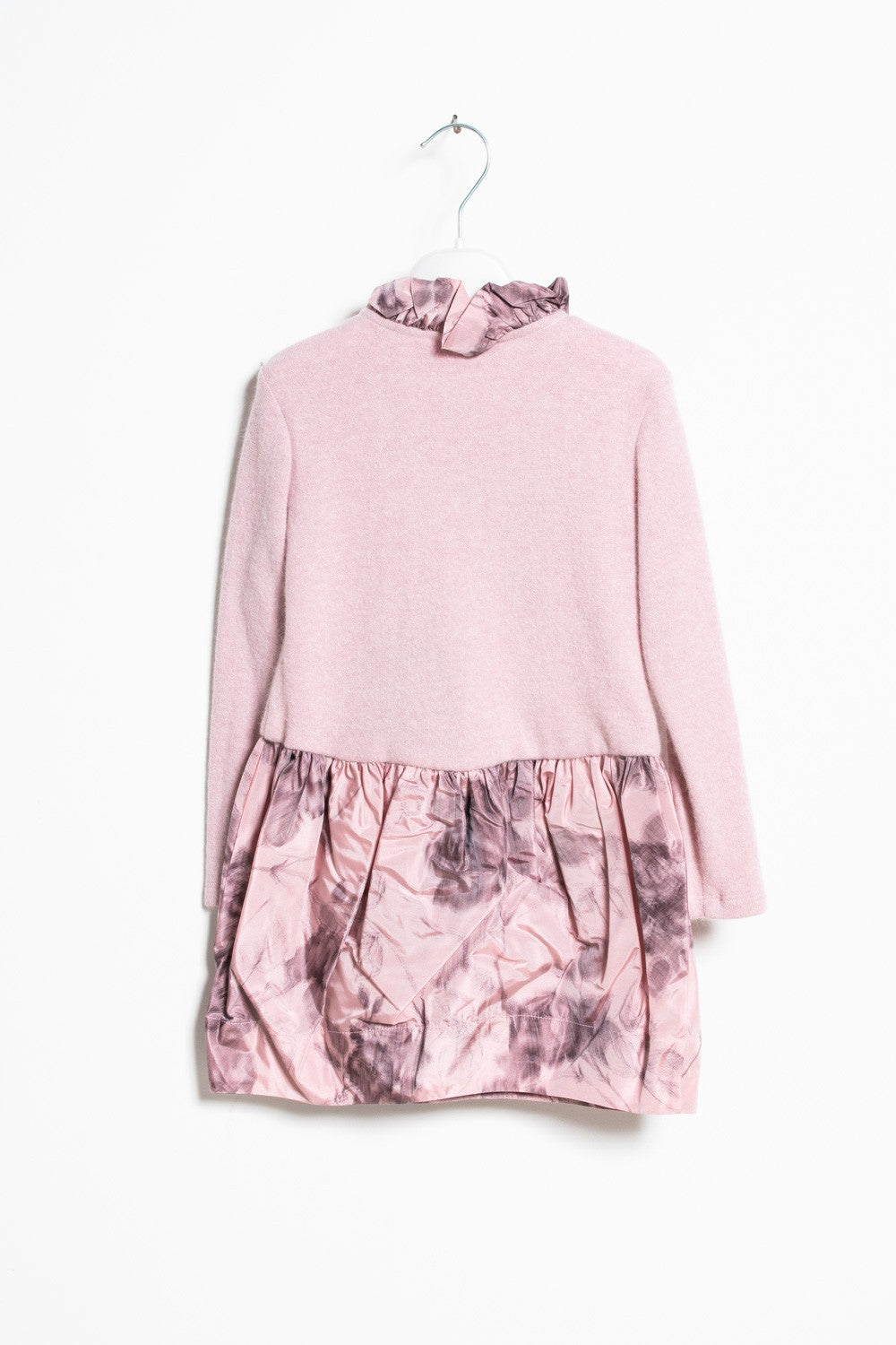 ValMax dress in sweatshirt and taffeta
