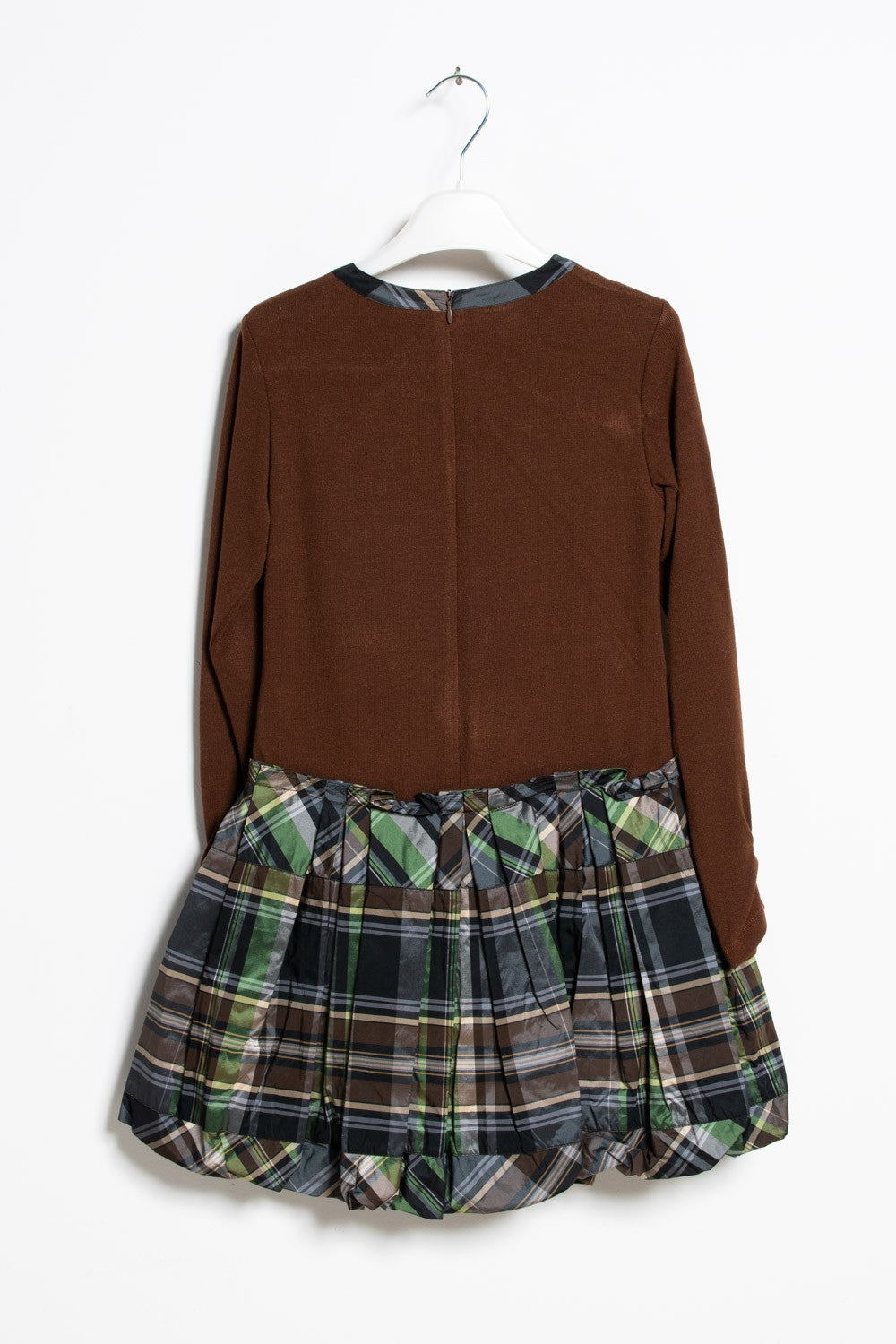 ValMax fleece and tartan dress