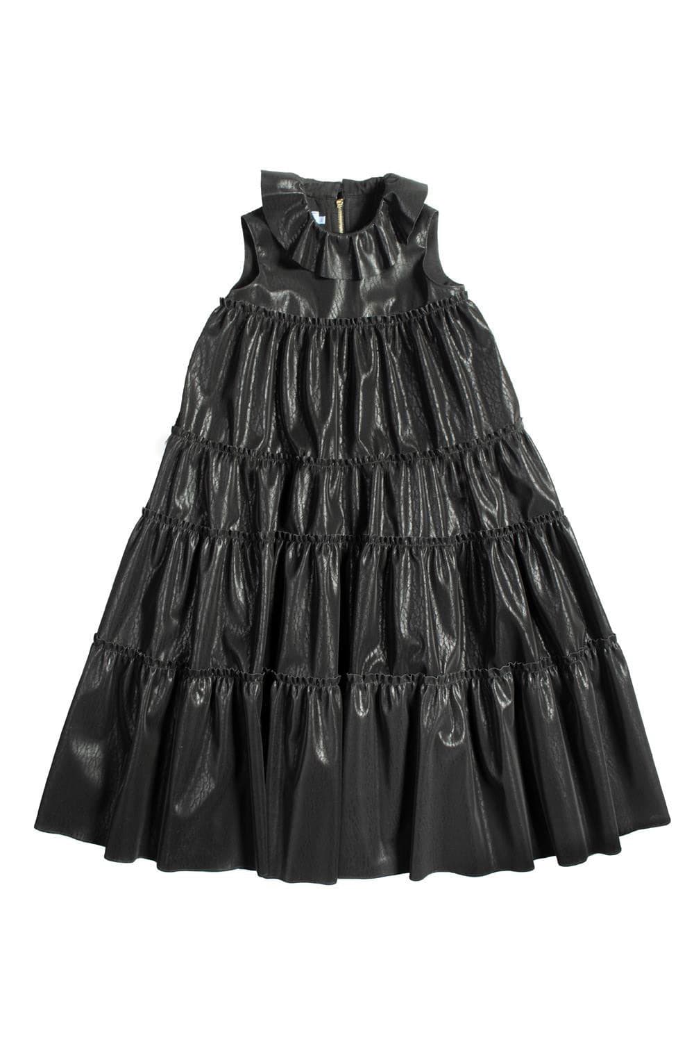 Mimisol long flounced dress