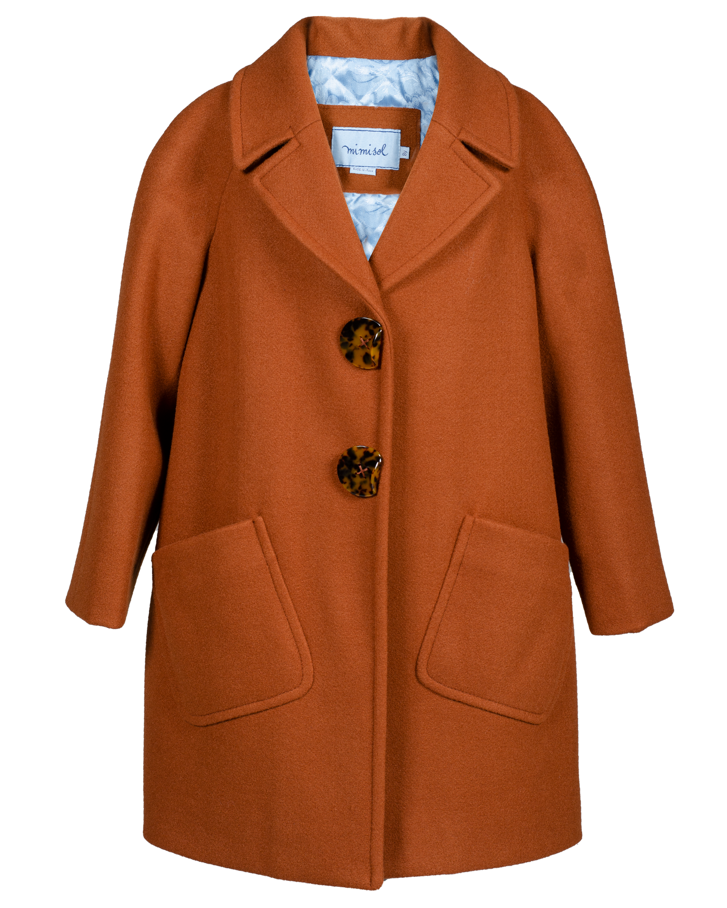 Mimisol coat with maxi buttons