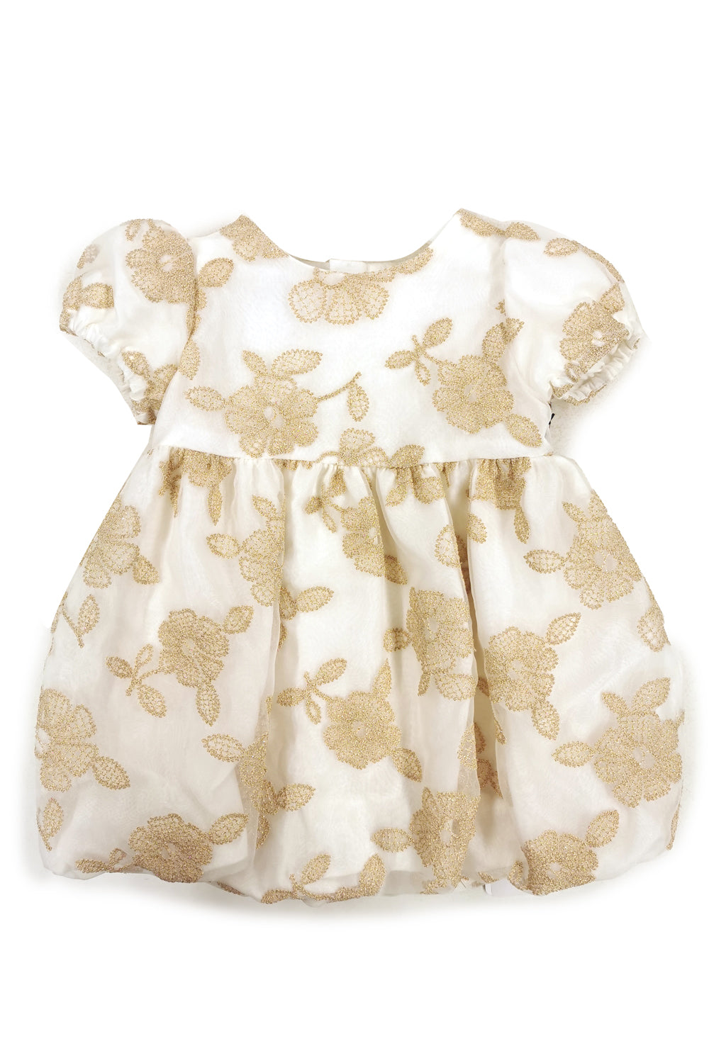 Mimisol baby girl dress in embroidered organza - 6M