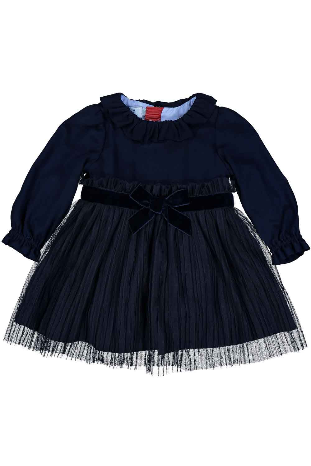Mimisol baby girl dress in embroidered organza - 6M