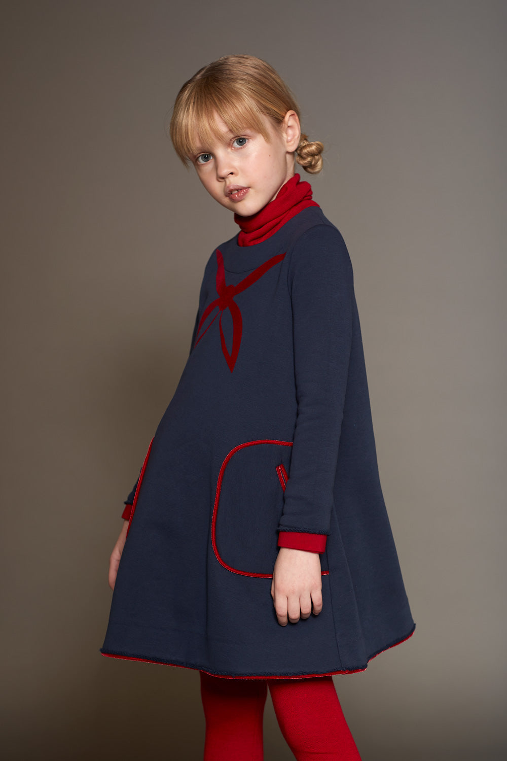 Mimisol sweatshirt dress with print
