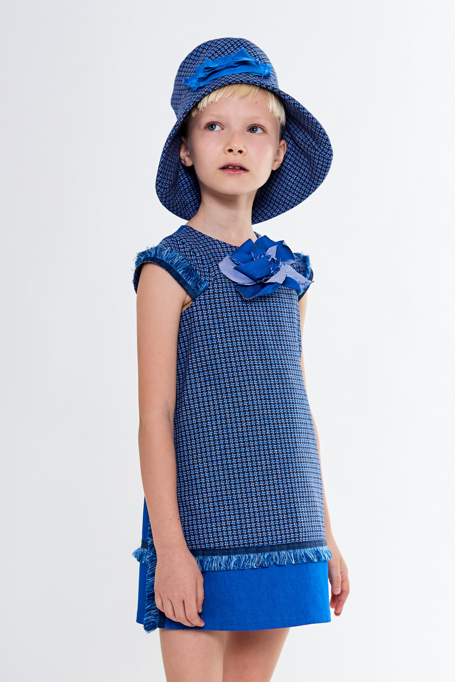 Houndstooth sack dress