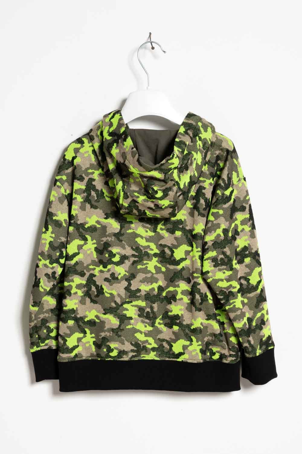 Mimisol sweatshirt with camouflage pattern