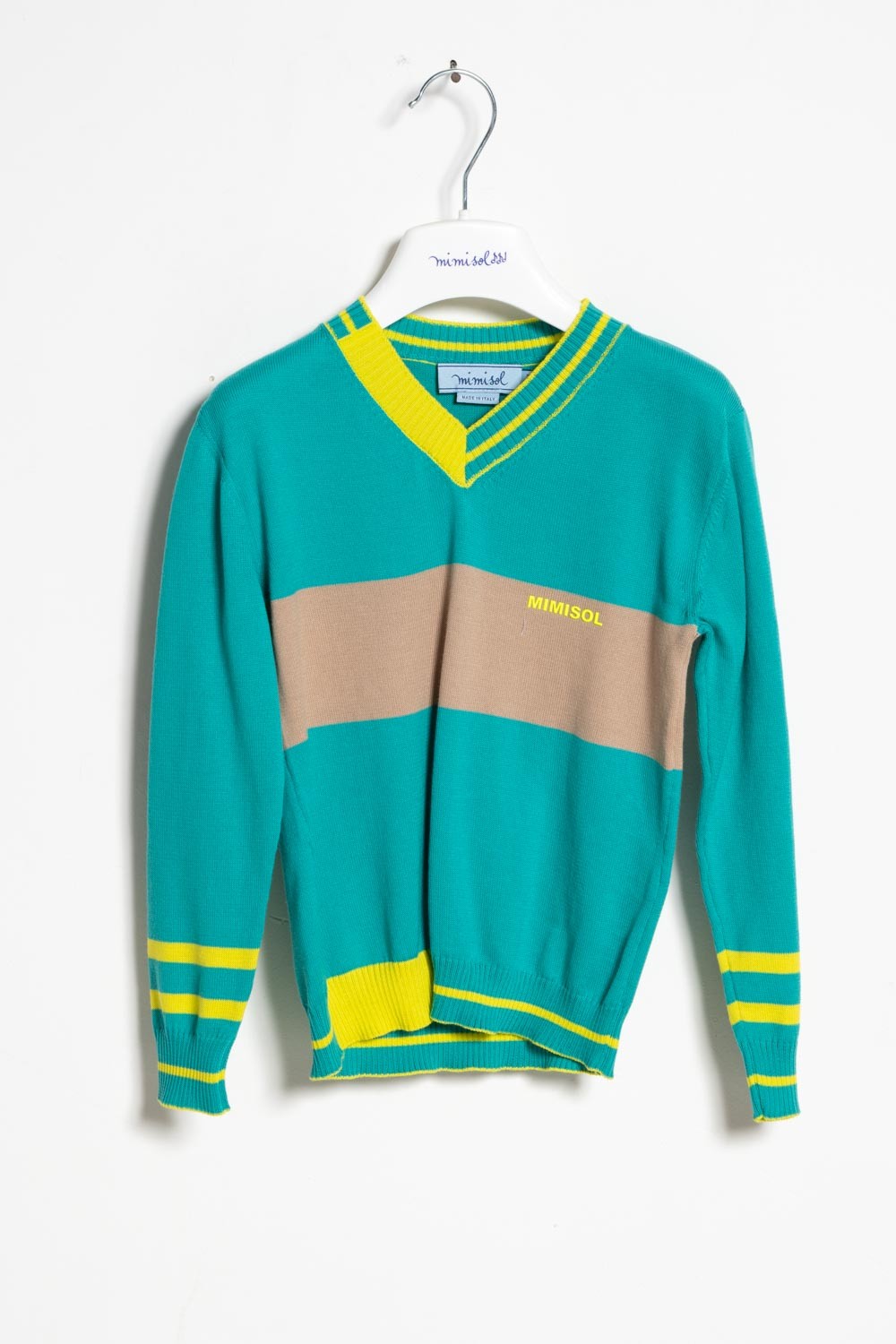 Mimisol sweater with contrasting details