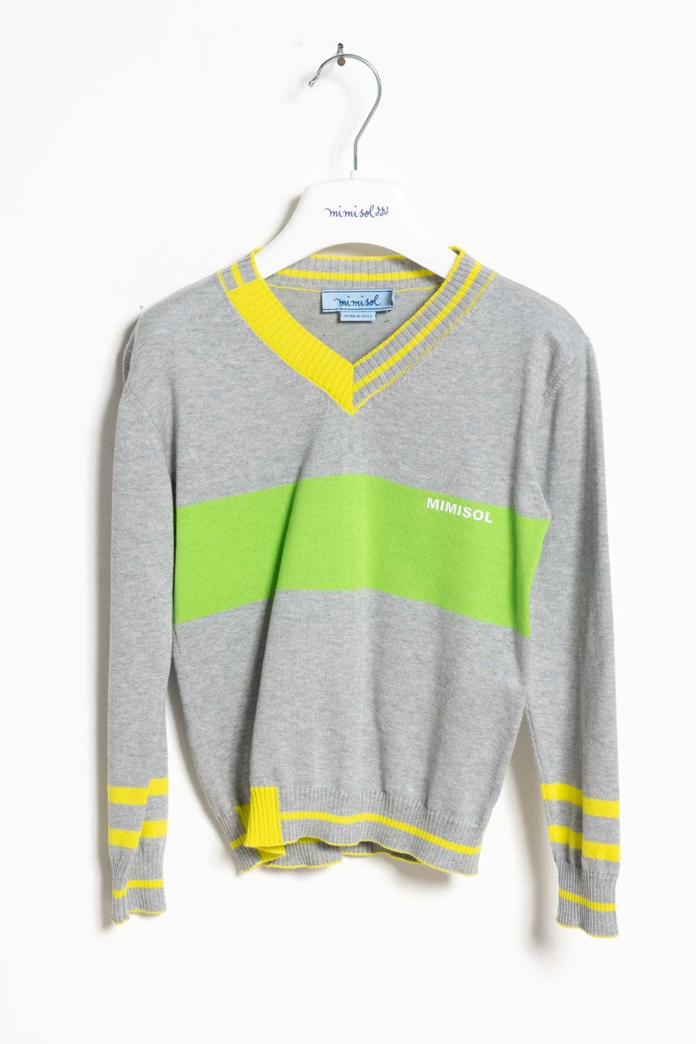 Mimisol sweater with contrasting details