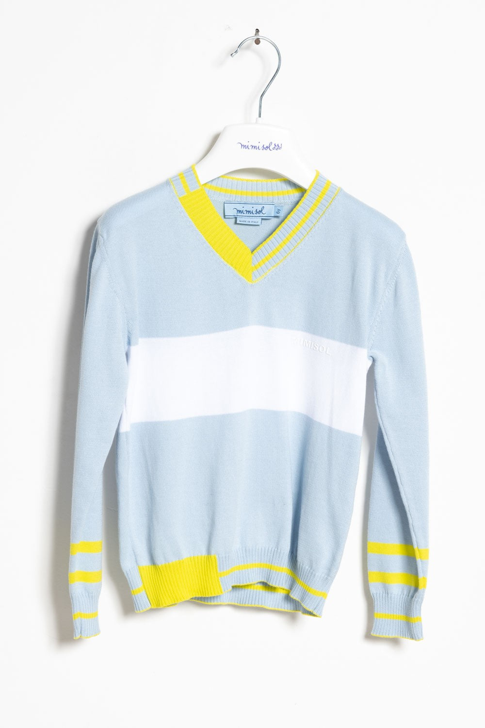 Mimisol sweater with contrasting details