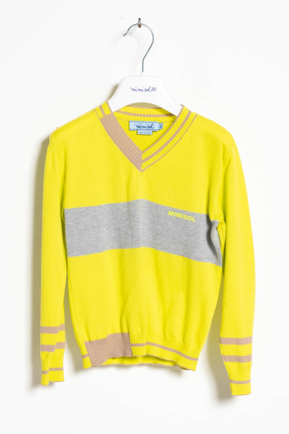 Mimisol sweater with contrasting details