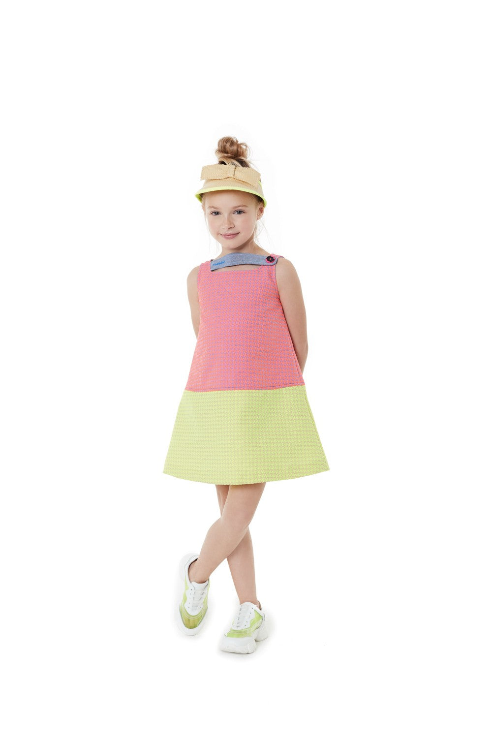 ValMax flared houndstooth dress