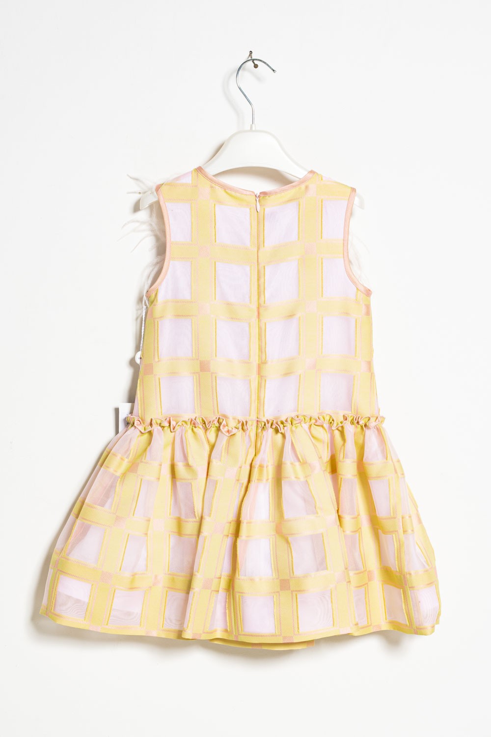 ValMax dress with feathers