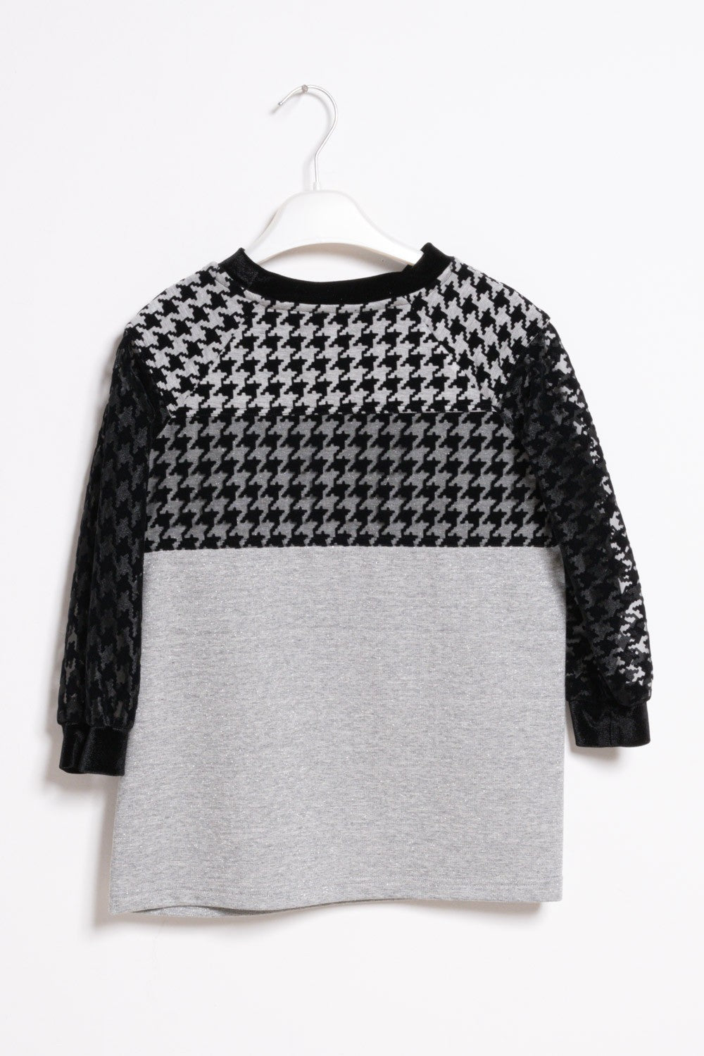ValMax dress with houndstooth details