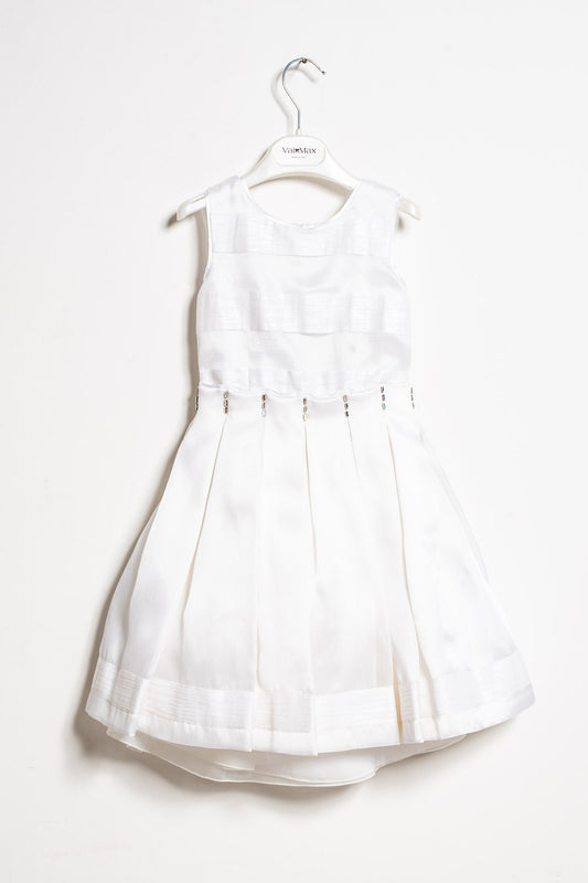 ValMax pleated dress with crystals