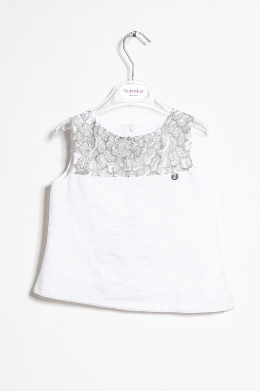 ValMax sleeveless top with asymmetrical hem