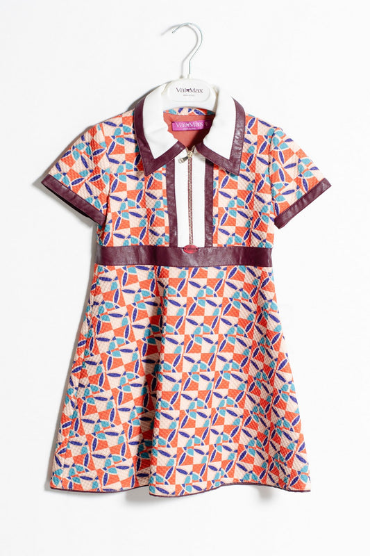 ValMax dress with pointed collar