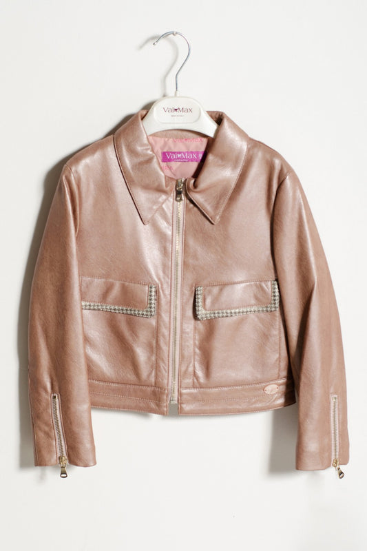 ValMax faux leather jacket with large pocket
