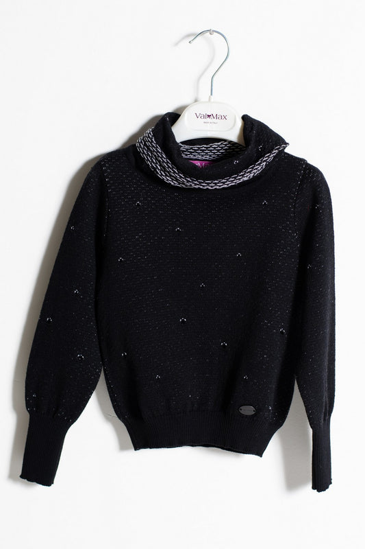 ValMax turtleneck in perforated knit
