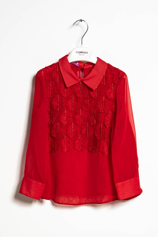 ValMax shirt with feather application