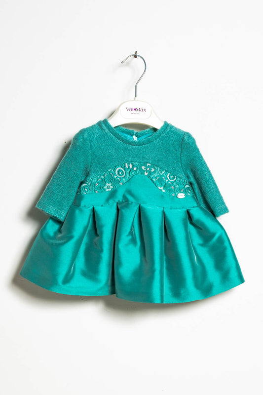 ValMax dress in knit and satin