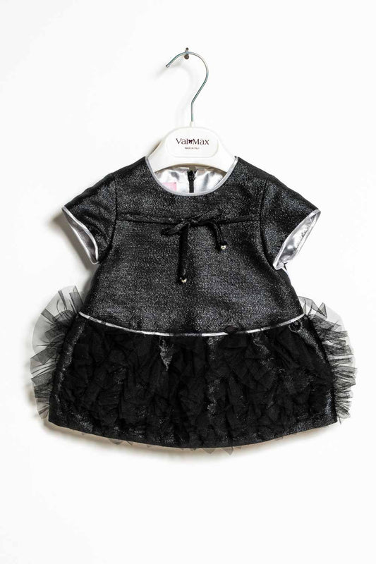 ValMax mikado lurex dress with tulle skirt