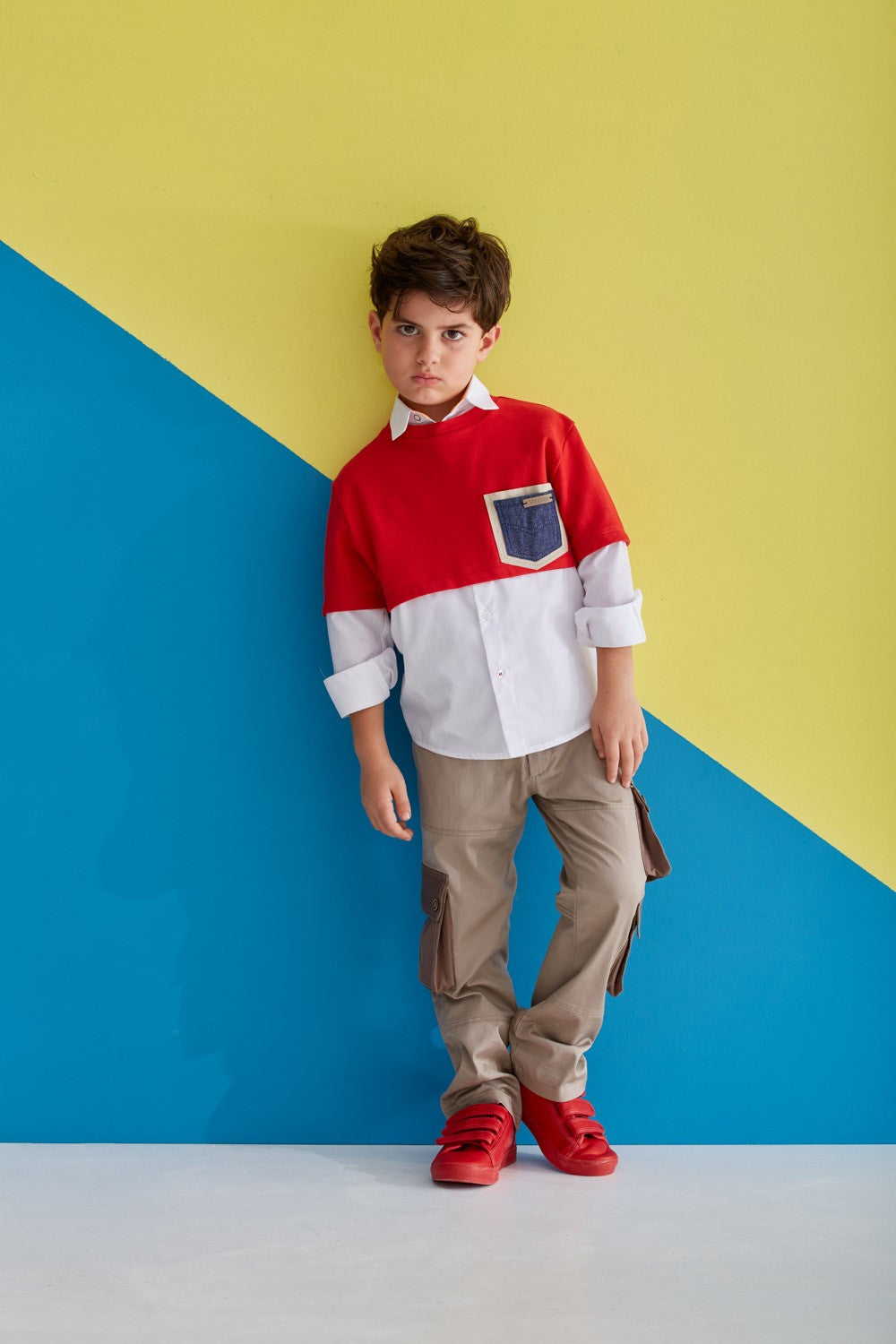 Metà felpa e metà camicia ValMax