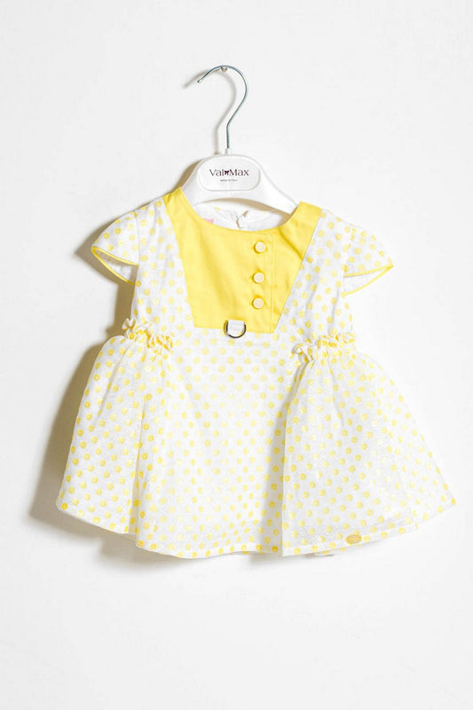 ValMax yellow polka dot dress