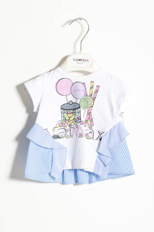 Top ValMax in jersey stampato
