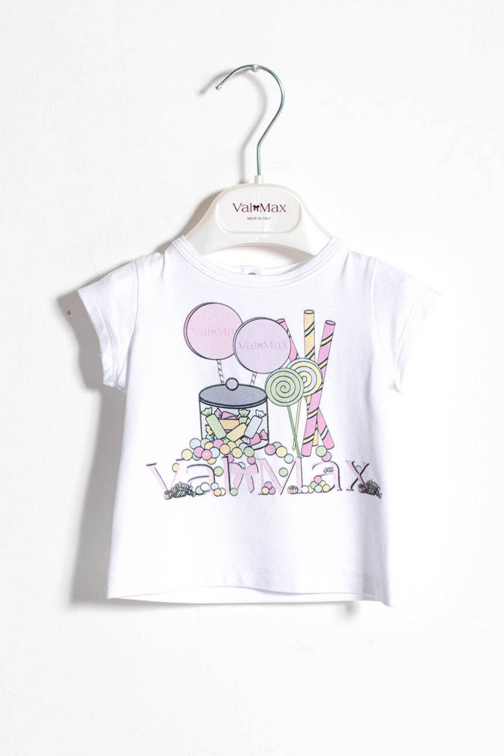 T-shirt in jersey con stampa