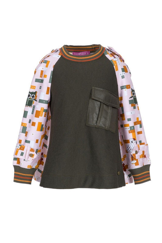 ValMax sweatshirt in neoprene and cloth