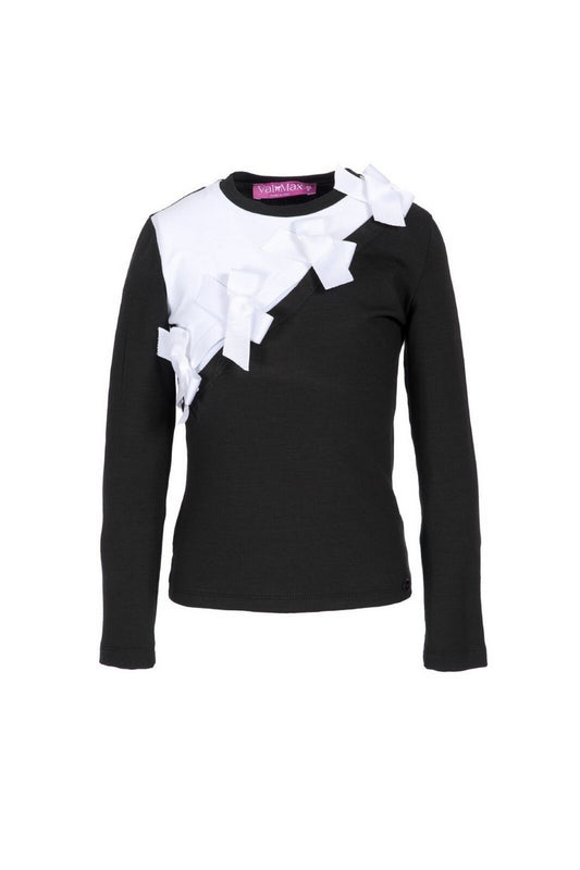 Maglia ValMax con fiocchi a contrasto