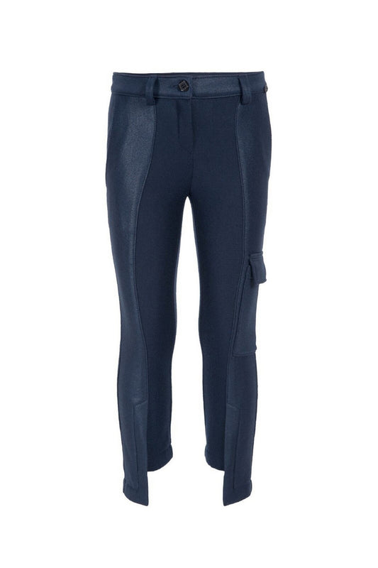 Pantaloni ValMax con dettagli in similpelle