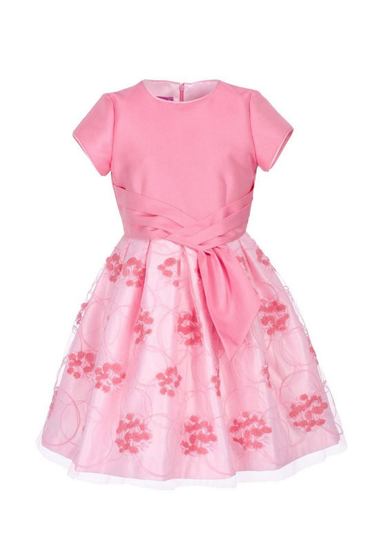 ValMax dress with floral applications