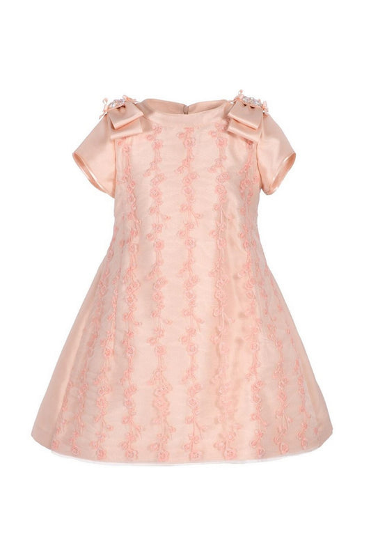 ValMax dress with floral embroidery