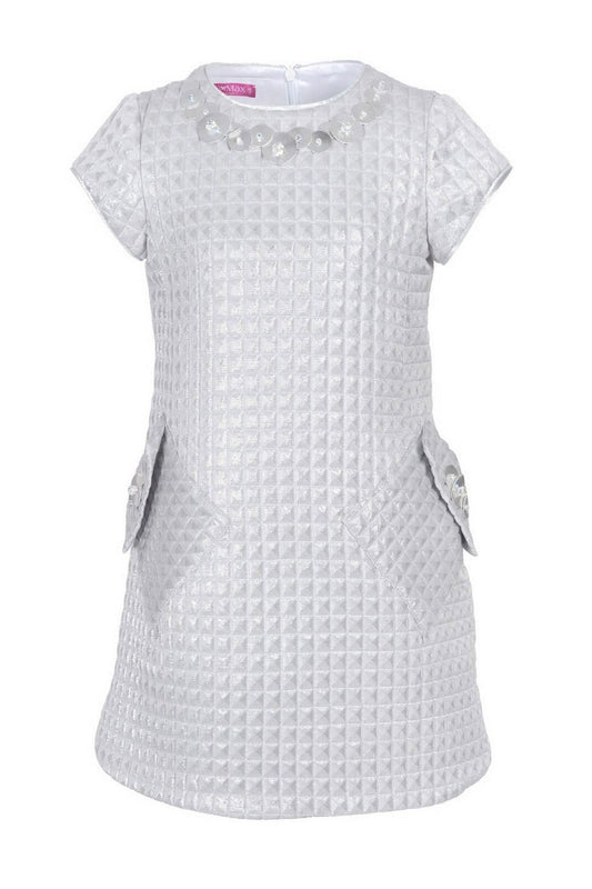 ValMax silver quilted dress