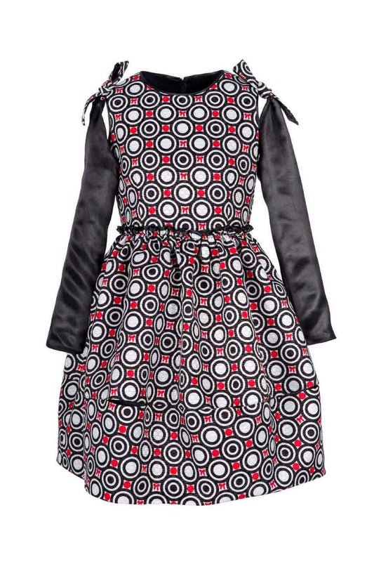 ValMax patterned dress with cut-out details