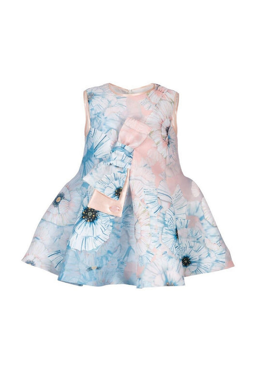 ValMax printed dress with maxi bow