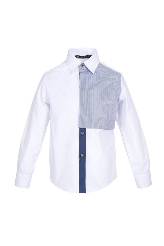ValMax children's shirt with striped appliqué